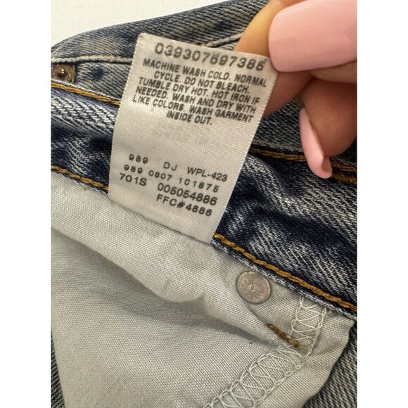 VTG Levi’s 505 Men’s Jeans 34x30 Classic Straight Blue Denim Y2K Grunge Skater - Picture 13 of 16